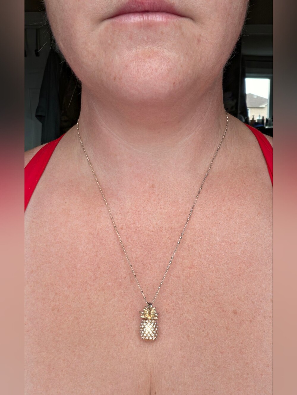 Banana Republic - Gold Pineapple Charm Pendant Necklace for Women